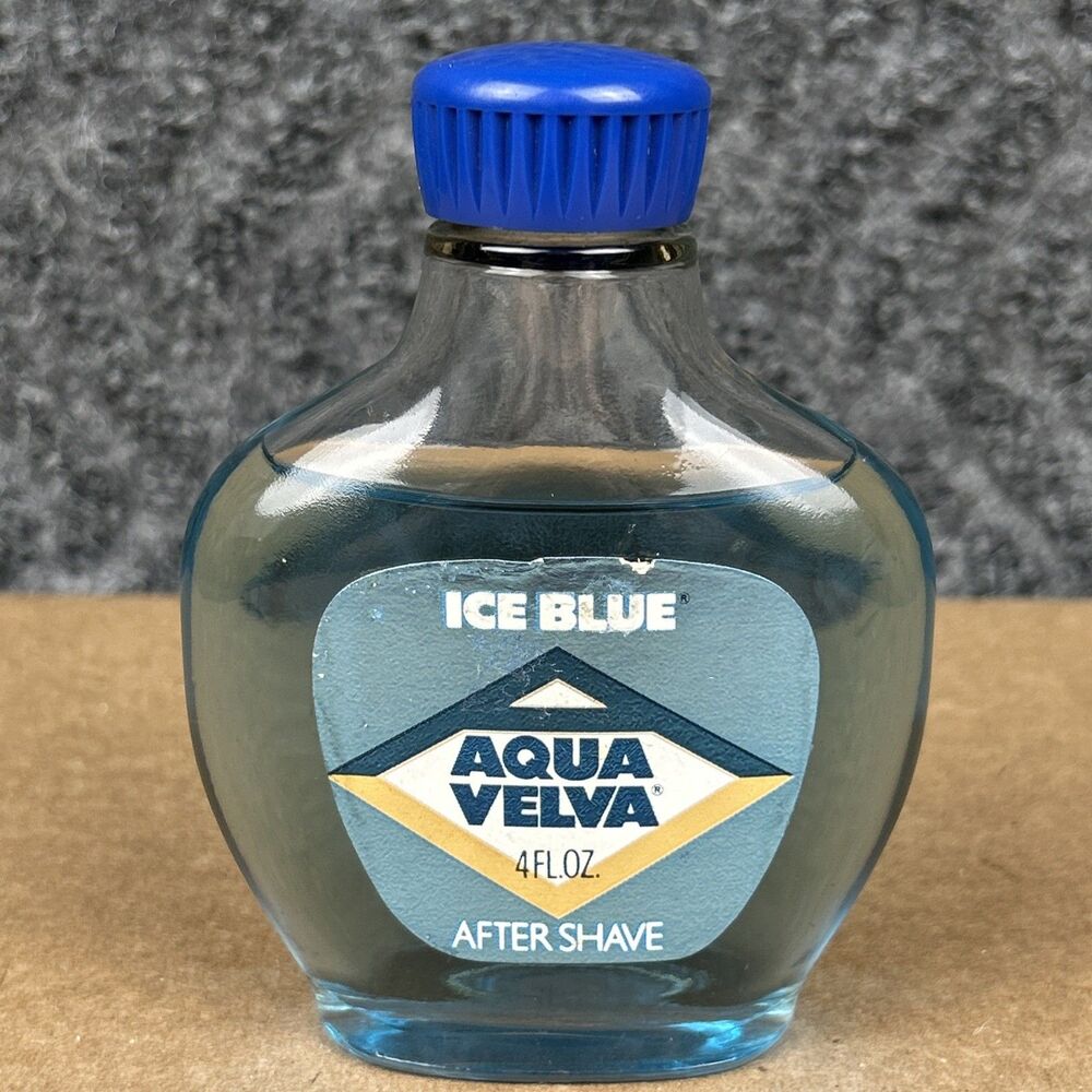 Vtg Aqua Velva Ice Blue After Shave Splash Lotion 4oz Be An Aqua Velva Man!!